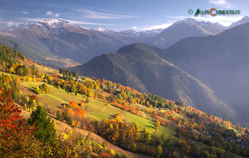 Valle Maira: tramonto d'autunno nel Vallone San Michele (2015)