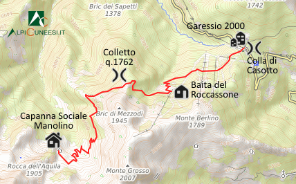 Carta schematica - Itinerario 03.06