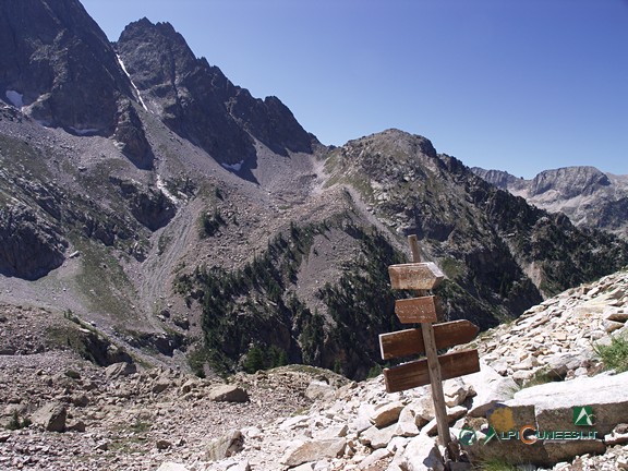 9 - Il bivio per il Bivacco Varrone e il Rifugio Morelli Buzzi (2008)