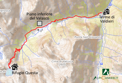 Carta schematica - Itinerario 11.49