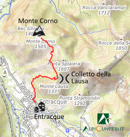 Carta schematica - Itinerario 11.51