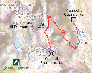 Carta schematica - Itinerario 11.58