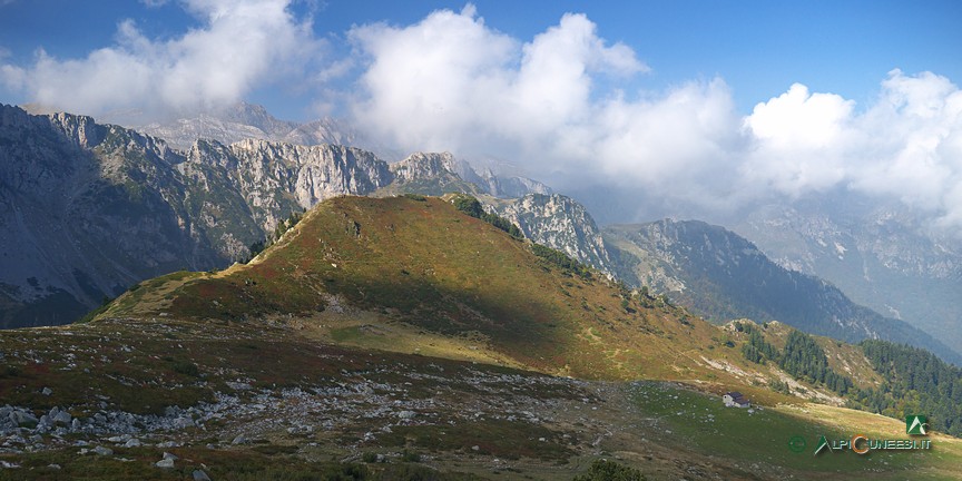 5 - Panorama sul Gias soprano di Sestrera dai pressi del Rifugio Garelli (2014)