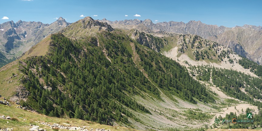 10 - Panorama sul Vallone del Rio Costis dal Monte Vaccia (2024)