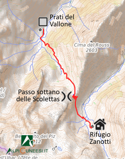 Carta schematica - Itinerario 12.49