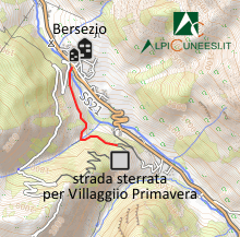 Carta schematica - Itinerario 12.53