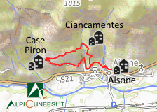 Carta schematica - Itinerario 12.62