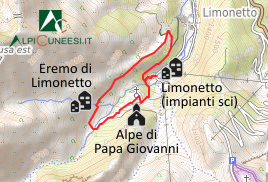 Carta schematica - Itinerario 10.18