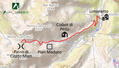 Carta schematica - Itinerario 10.19